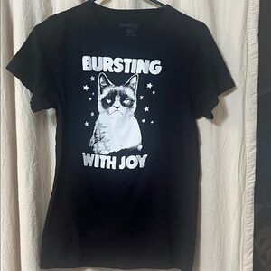 Ripple Junction Grumpy Cat Black T-Shirt